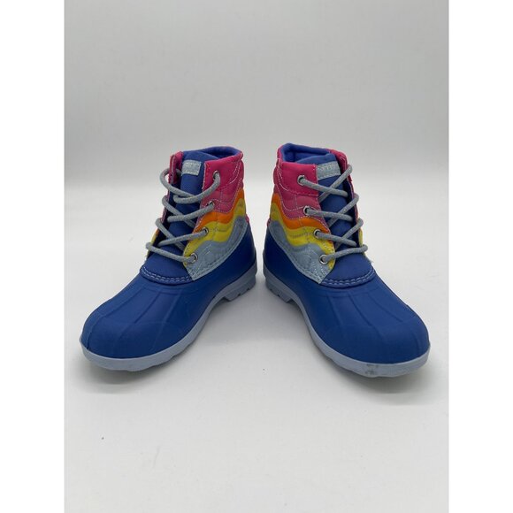 Sperry Kids Rainbow Wave Duck Boots Size 13 - Picture 7 of 9